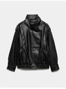 Marks & Spencer Bomber jakna iz imitacije usnja s stoječkim ovratnikom Marks & Spencer črna