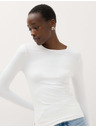 Marks & Spencer Majica iz ultra fajnega materiala Marks & Spencer bela