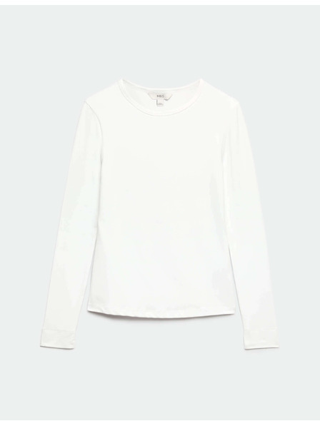 Marks & Spencer Majica iz ultra fajnega materiala Marks & Spencer bela