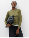Marks & Spencer Dvoplastni top s volanskim robom Marks & Spencer zelena