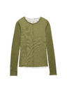 Marks & Spencer Dvoplastni top s volanskim robom Marks & Spencer zelena