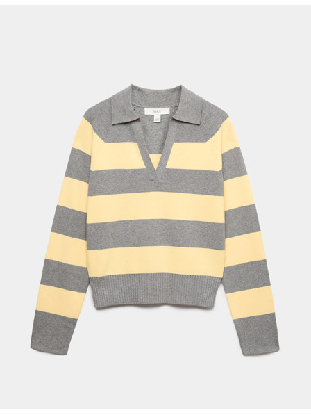 Marks & Spencer Progast pleteni ragbi top Marks & Spencer rumena