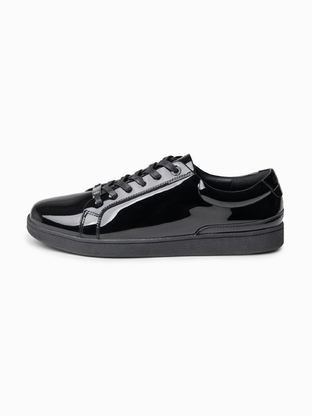 Ombre Clothing Moške superge s lakiranim površjem – črne V1 OM-FOSL-0229 Ombre Clothing