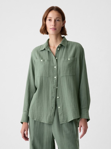 GAP Mušelínová oversize košeľa GAP