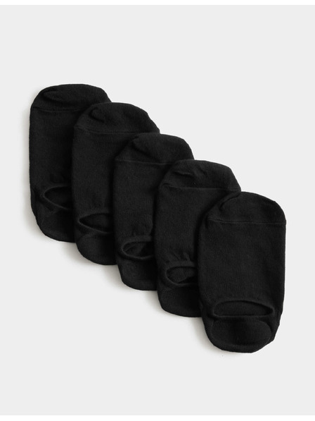 Marks & Spencer Kratke nogavice Trainer Liners™ s tehnologijo Cool & Fresh™, 5 parov v pakiranju Marks & Spencer črne