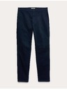 Marks & Spencer Marks & Spencer Stretch Chino Slim Fit hlače mornarsko modre barve