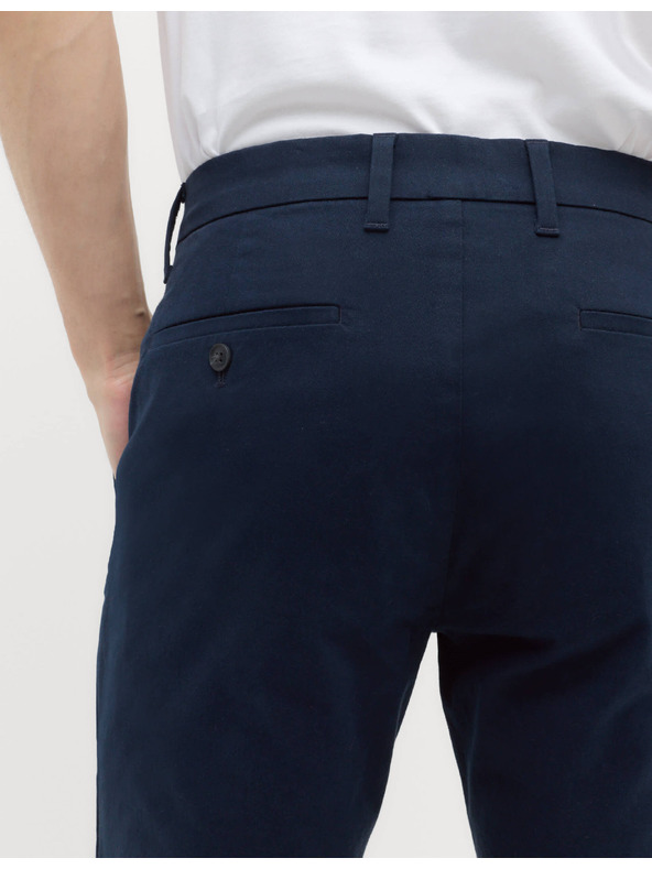 Marks & Spencer Marks & Spencer Stretch Chino Slim Fit hlače mornarsko modre barve