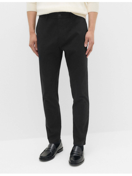 Marks & Spencer Marks & Spencer črne raztegljive hlačne nogavice chino tankega kroja