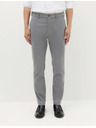 Marks & Spencer Hlače Marks & Spencer stretch chino slim fit sive barve