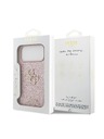 Guess Guess PU Fixed Glitter 4G Metal Logo Zadnji Ovitek za iPhone 18 Pro Max Pink