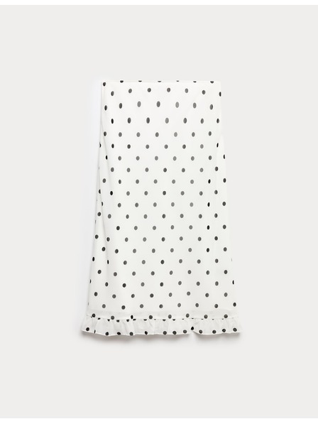 Marks & Spencer Pikčasta raztegljiva krilo do kolen Marks & Spencer smetanova