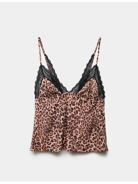 Marks & Spencer Spalna srajca Clara Papertouch z leopardjim vzorcem Marks & Spencer oranžne