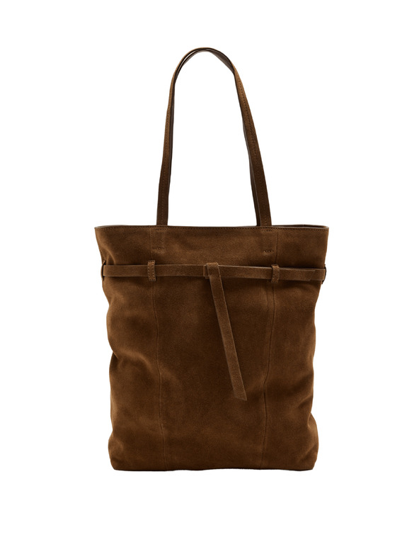 Marks & Spencer Semiškova torbica tote s trakom Marks & Spencer rjava