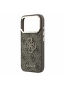 Guess Guess PU 4G Resin Metal Logo Zadnji Ovitek za iPhone 18 Pro Brown
