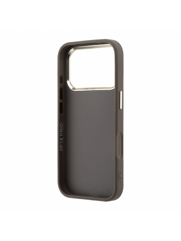 Guess Guess PU 4G Resin Metal Logo Zadnji Ovitek za iPhone 18 Pro Brown