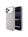 Guess Guess PU Leather 4G Gold Frame Embossed MagSafe Zadnji Ovitek za iPhone 18 Pro Pink