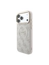 Guess Guess PU Leather 4G Gold Frame Embossed MagSafe Zadnji Ovitek za iPhone 18 Pro Pink