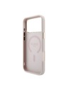 Guess Guess PU Leather 4G Gold Frame Embossed MagSafe Zadnji Ovitek za iPhone 18 Pro Pink