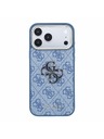 Guess Guess PU 4G Resin Metal Logo Zadnji Ovitek za iPhone 18 Pro Blue