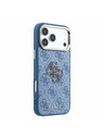 Guess Guess PU 4G Resin Metal Logo Zadnji Ovitek za iPhone 18 Pro Blue