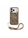 Guess Guess PU 4G Metal Logo Strap Zadnji Ovitek za iPhone 18 Pro Brown