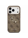 Guess Guess PU 4G Metal Logo Strap Zadnji Ovitek za iPhone 18 Pro Brown