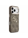 Guess Guess PU 4G Metal Logo Strap Zadnji Ovitek za iPhone 18 Pro Brown