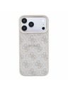 Guess Guess PU Leather 4G Gold Frame Embossed MagSafe Zadnji Ovitek za iPhone 18 Pro Max Pink
