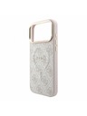 Guess Guess PU Leather 4G Gold Frame Embossed MagSafe Zadnji Ovitek za iPhone 18 Pro Max Pink