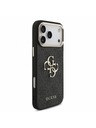 Guess Guess PU 4G Metal Logo Trakec Zadnji Ovitek za iPhone 18 Pro Max Black