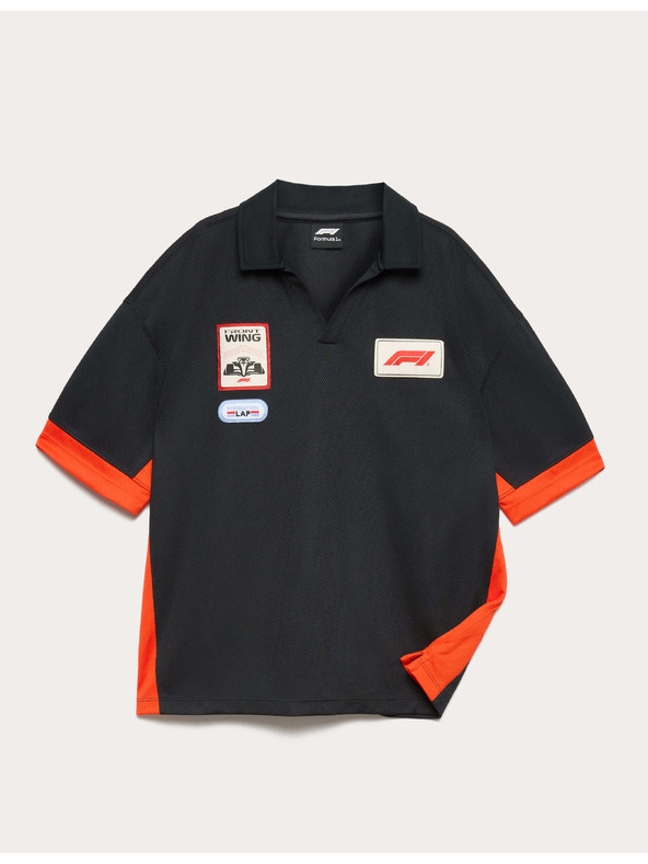 Marks & Spencer Polo top Formula 1® iz mrežaste tkanine (6–16 let) Marks & Spencer črna