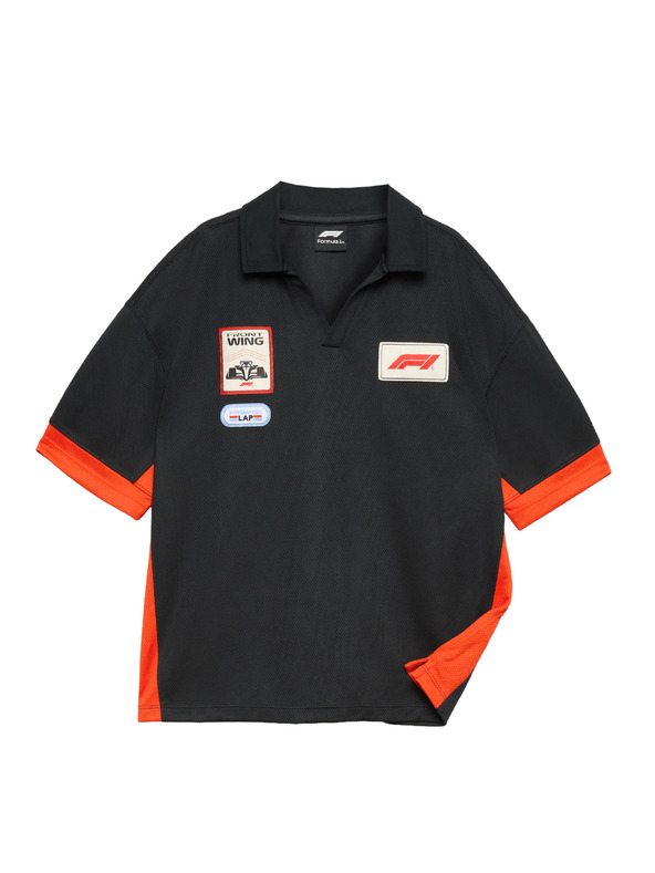 Marks & Spencer Polo top Formula 1® iz mrežaste tkanine (6–16 let) Marks & Spencer črna
