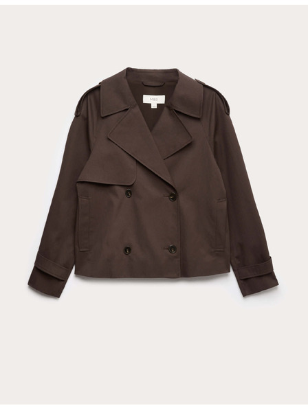 Marks & Spencer Kratek trench plašč iz čiste bombaže Marks & Spencer rjava