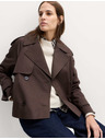 Marks & Spencer Kratek trench plašč iz čiste bombaže Marks & Spencer rjava