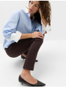 Marks & Spencer Hlače ozkega kroja z gubami spredaj Marks & Spencer rjava