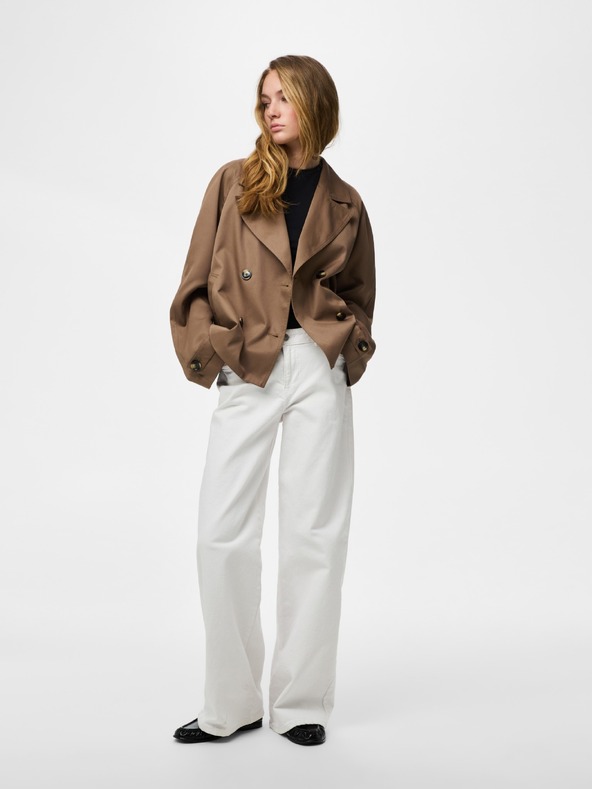 Pieces Ženski kratek trench plašč SCARLETT