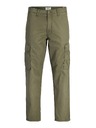 Jack & Jones Moške kargo hlače olive night