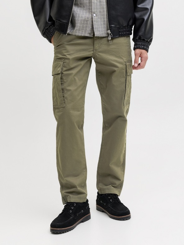 Jack & Jones Moške kargo hlače olive night