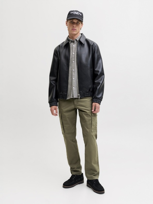 Jack & Jones Moške kargo hlače olive night
