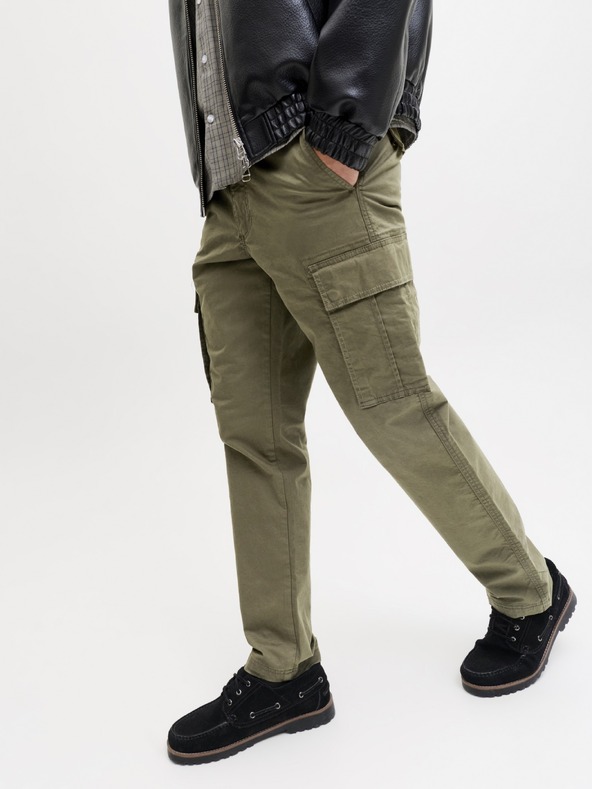 Jack & Jones Moške kargo hlače olive night