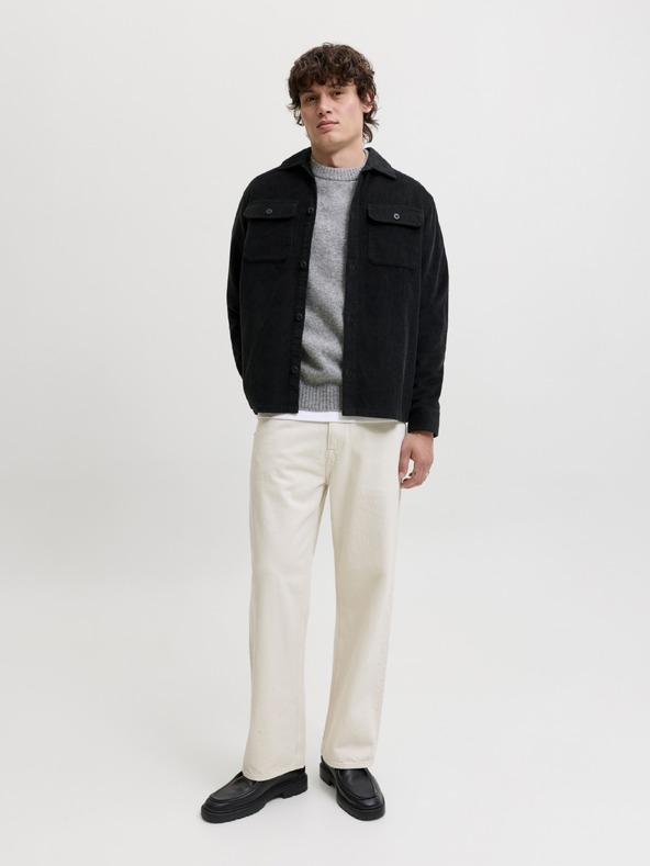 Jack & Jones Žametna srajca črna