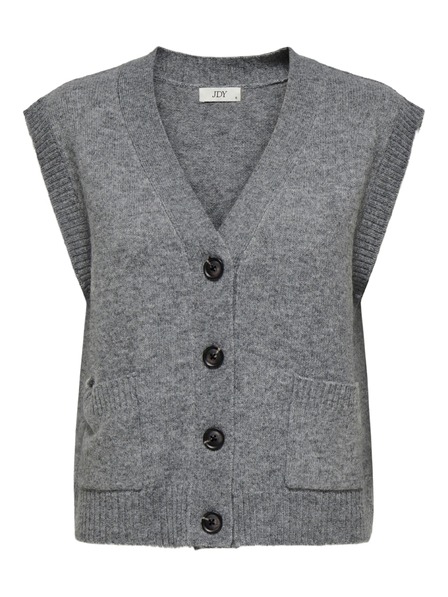 Jacqueline de Yong Brezkraki kardigan SUPER grey melange