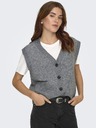 Jacqueline de Yong Brezkraki kardigan SUPER grey melange
