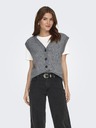 Jacqueline de Yong Brezkraki kardigan SUPER grey melange