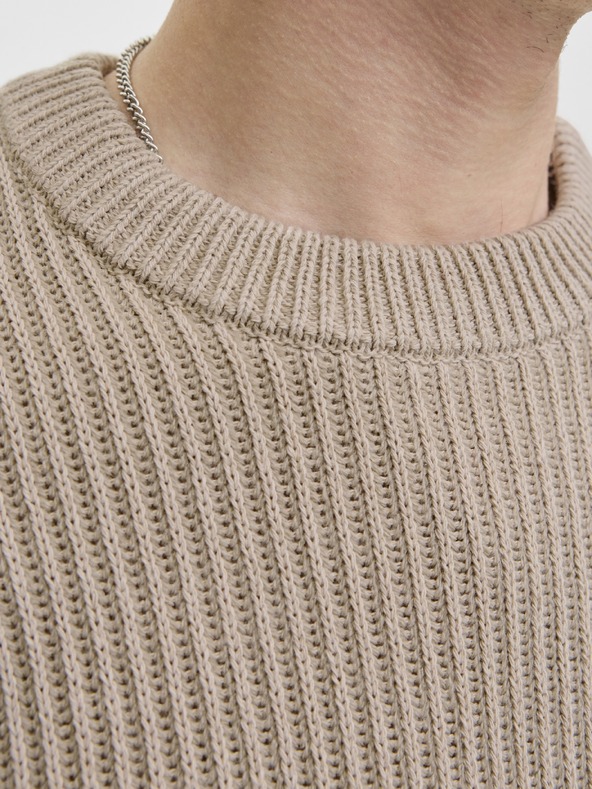 Jack & Jones Moska pleten pulover moonbeam
