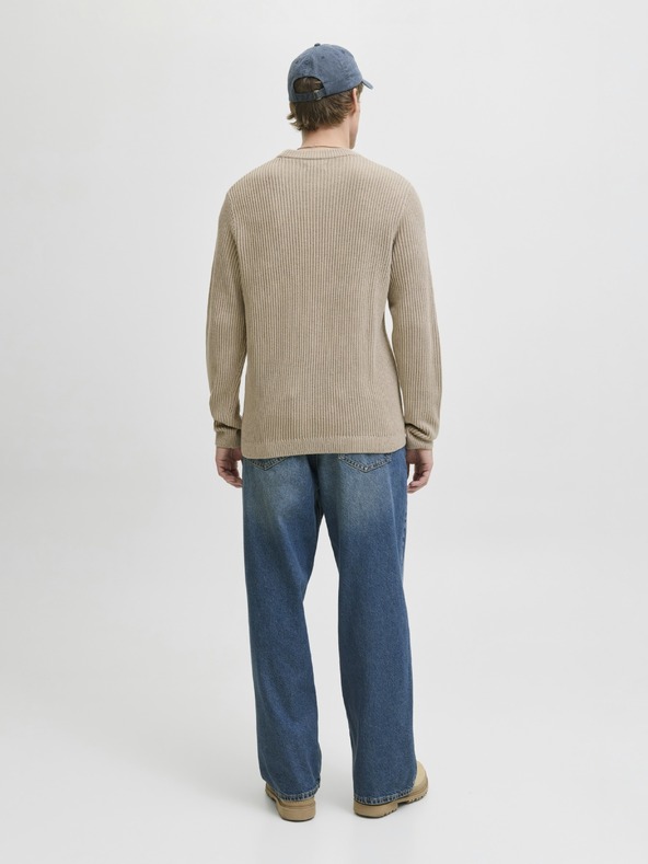 Jack & Jones Moska pleten pulover moonbeam