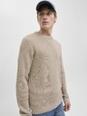 Jack & Jones Moska pleten pulover moonbeam