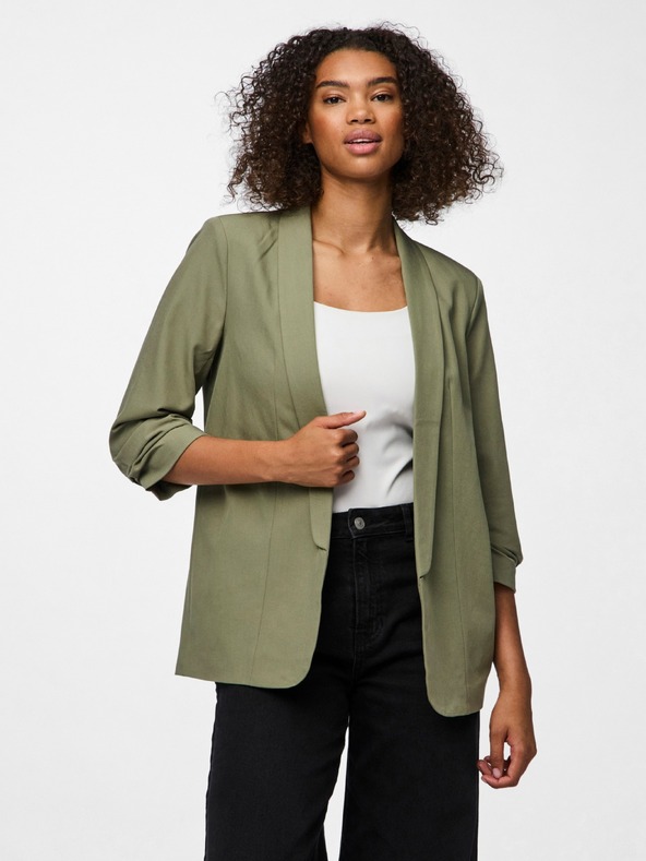 Pieces Zeleni blazer s 3/4 rokavi