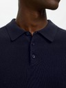 SELECTED Moško polo majico SELECTED modro