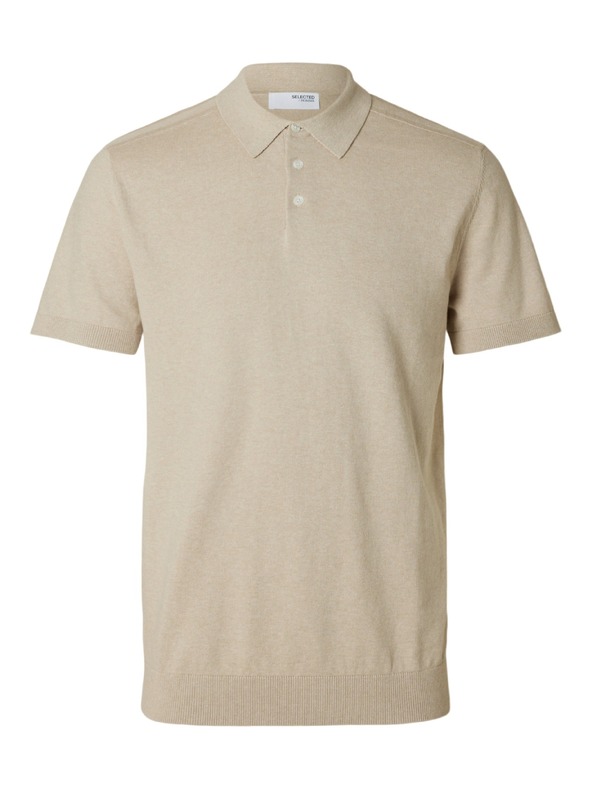 SELECTED Moško polo majico SELECTED bež
